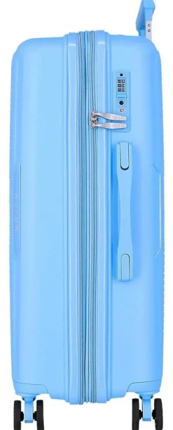 Trolley grande espandibile Movom Inari Azzurro