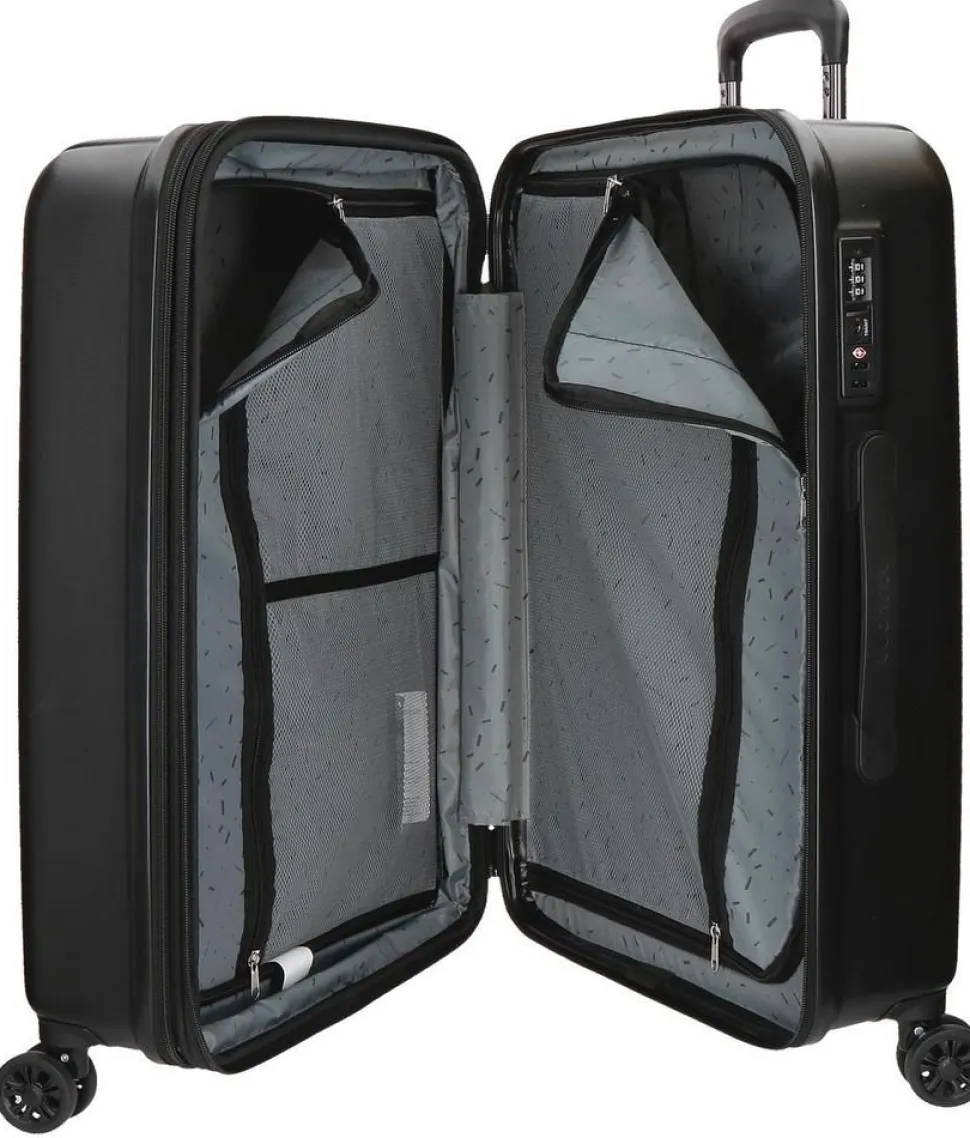 Trolley grande espandibile Movom Wood Nero