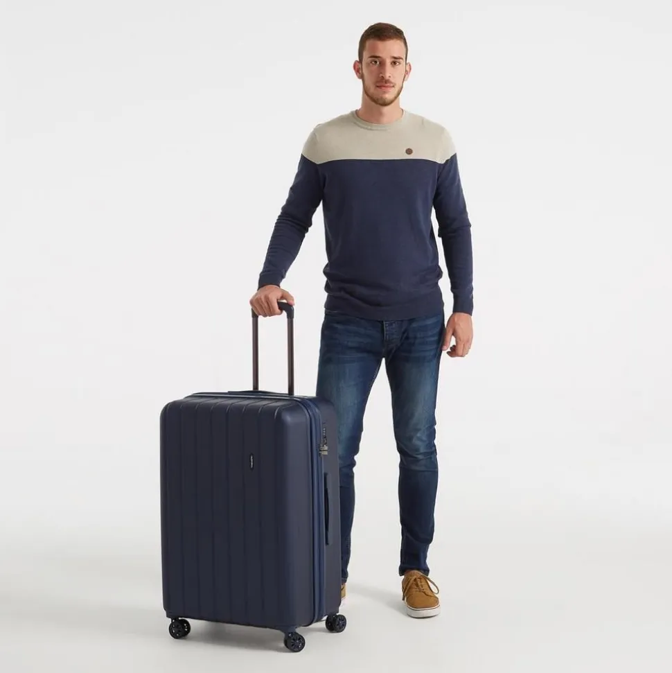 Trolley grande espandibile Movom Wood Blu