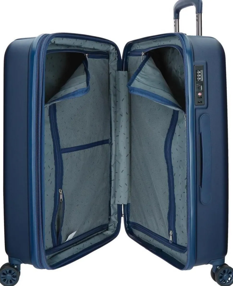 Trolley grande espandibile Movom Wood Blu