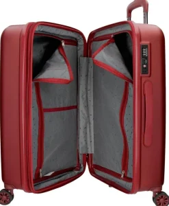Trolley medio espandibile Movom Wood Rosso