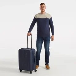 Trolley medio espandibile Movom Wood Blu
