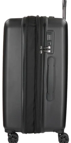 Trolley medio espandibile Movom Wood Nero