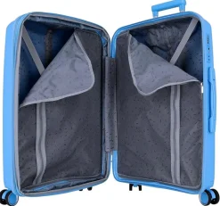 Trolley medio espandibile Movom Inari Azzurro