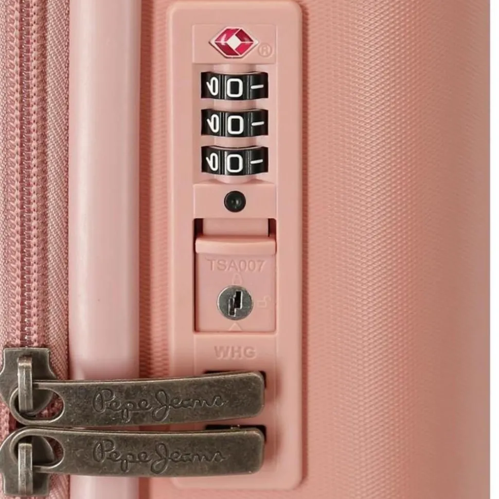 Trolley medio espandibile Pepe Jeans Highlight Rosa
