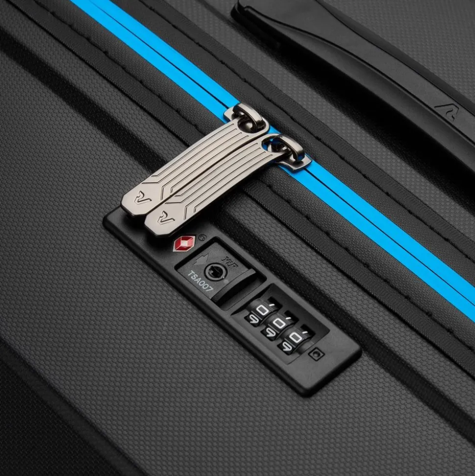 Trolley Roncato B-Flying Neon grande 7981 Nero