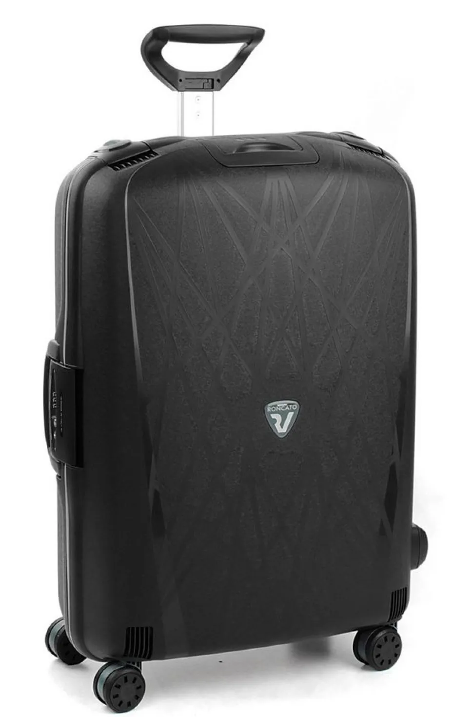 Trolley Roncato Light 4 ruote grande Nero