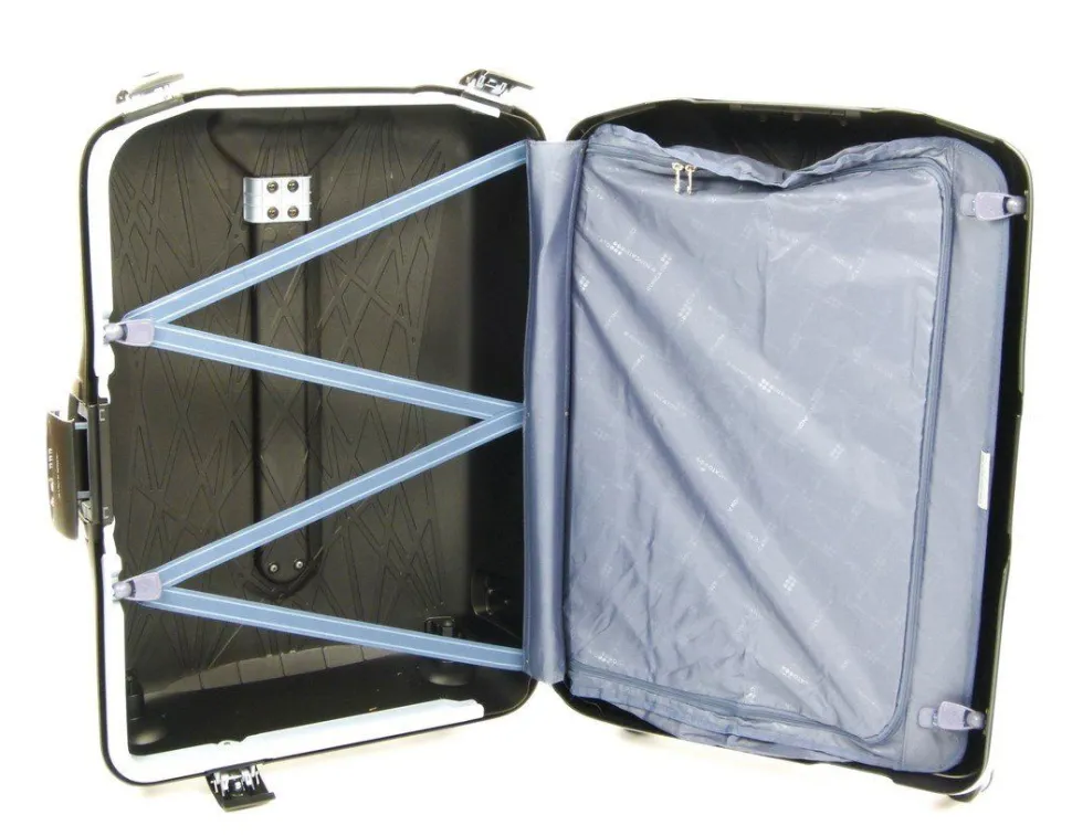 Trolley Roncato Light 4 ruote grande Nero