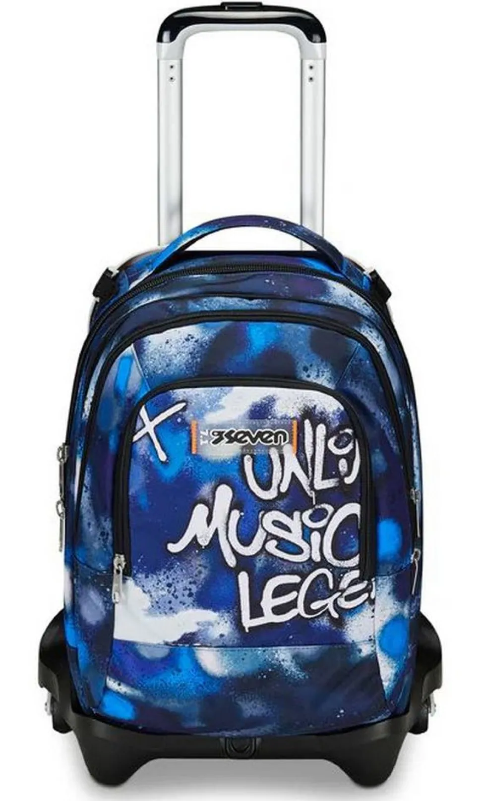 Trolley scuola Seven Jack 3 ruote Detach Retrocolor