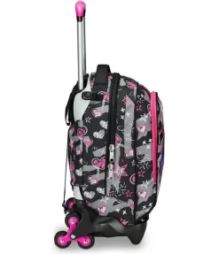 Trolley scuola Seven Jack 3 ruote Draft Heart
