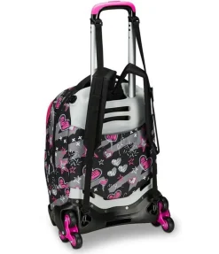 Trolley scuola Seven Jack 3 ruote Draft Heart