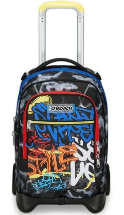 Trolley scuola Seven Jack 2 ruote Mark On Boy