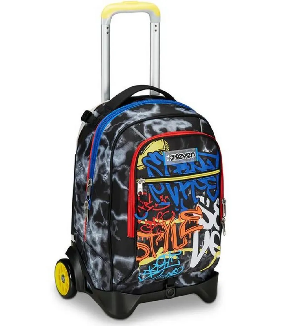 Trolley scuola Seven Jack 2 ruote Mark On Boy