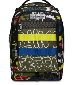 Trolley scuola Seven Jack 2 ruote Fluo Belts