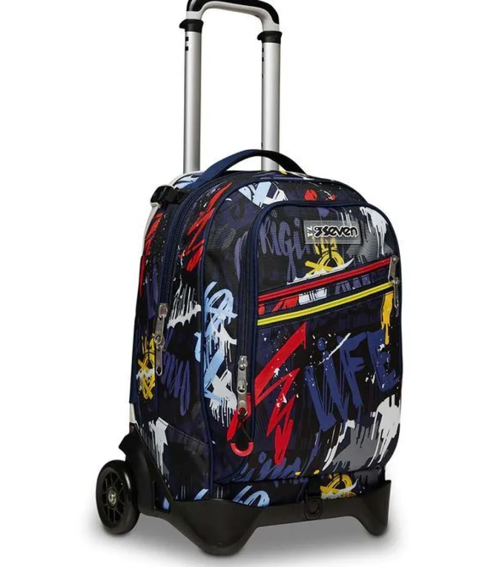 Trolley scuola Seven Jack 2 ruote Spray Wall