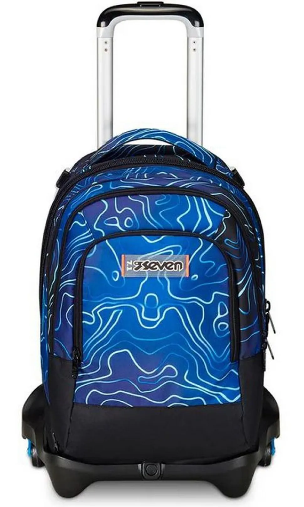 Trolley scuola Seven Jack 3 ruote Detach Mapset Boy