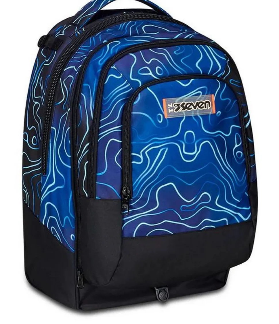 Trolley scuola Seven Jack 3 ruote Detach Mapset Boy