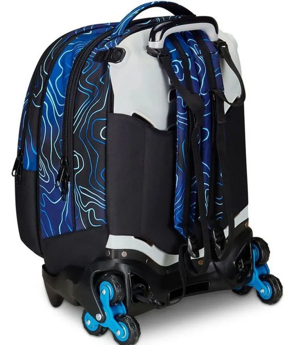 Trolley scuola Seven Jack 3 ruote Detach Mapset Boy