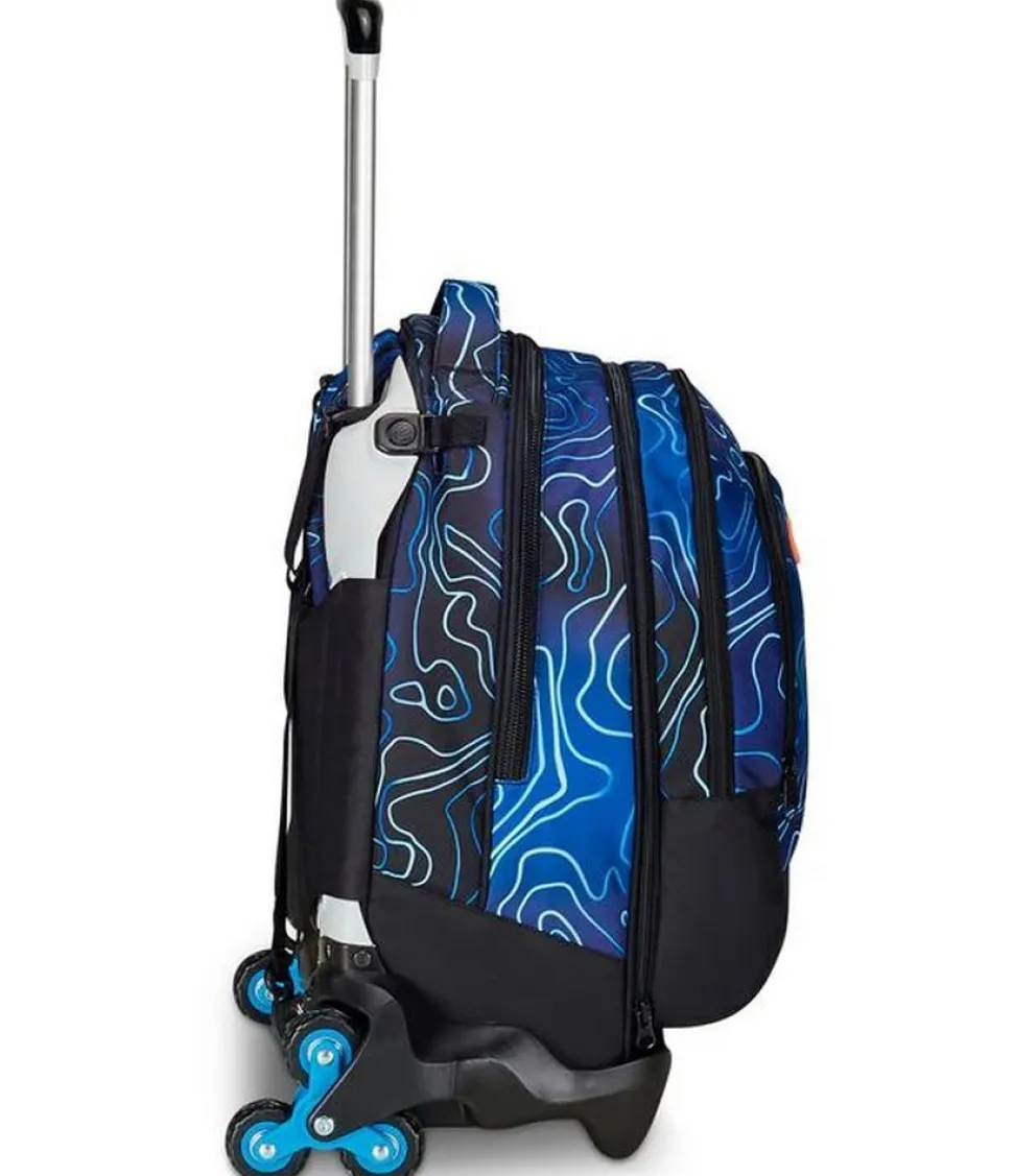 Trolley scuola Seven Jack 3 ruote Detach Mapset Boy