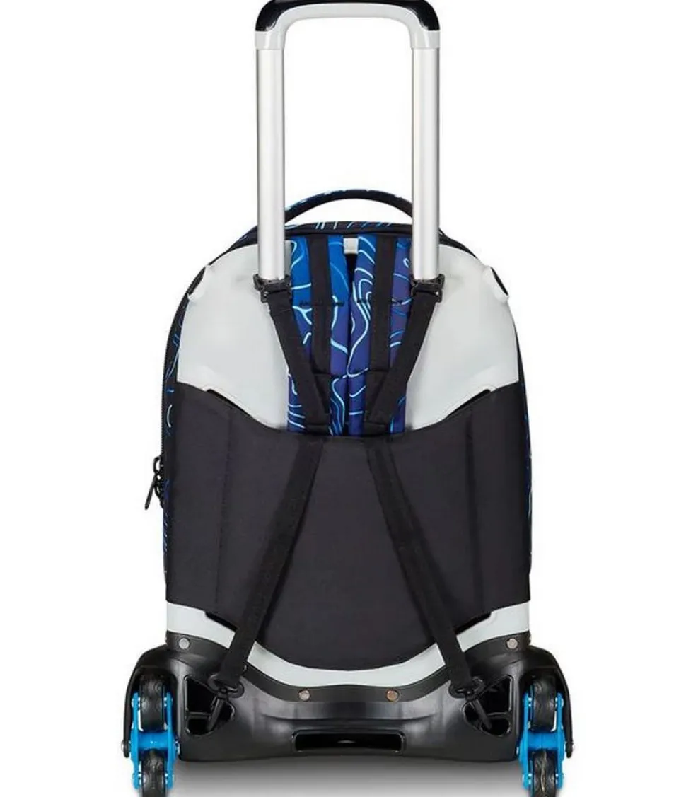 Trolley scuola Seven Jack 3 ruote Detach Mapset Boy