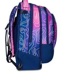 Trolley scuola Seven Jack 3 ruote Detach Mapset Girl