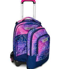 Trolley scuola Seven Jack 3 ruote Detach Mapset Girl