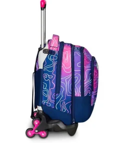 Trolley scuola Seven Jack 3 ruote Detach Mapset Girl