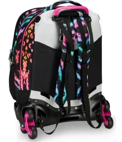Trolley scuola Seven Jack 3 ruote Detach Multi-Shade Girl