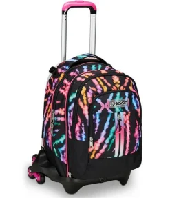 Trolley scuola Seven Jack 3 ruote Detach Multi-Shade Girl