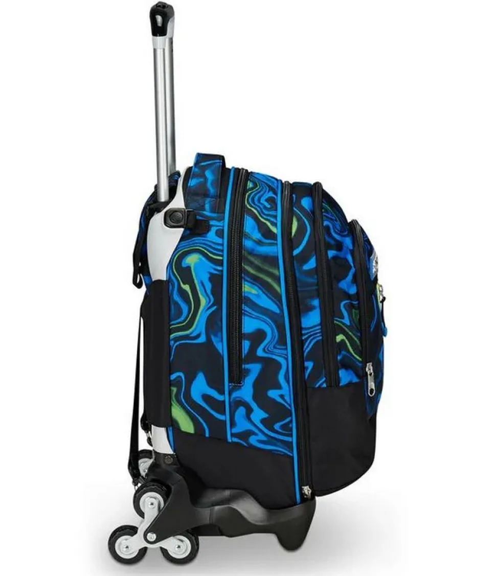 Trolley scuola Seven Jack 3 ruote Detach Multi-Shade Boy