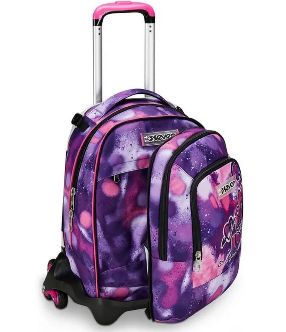 Trolley scuola Seven Jack 3 ruote Detach Bubble Street