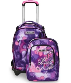 Trolley scuola Seven Jack 3 ruote Detach Bubble Street