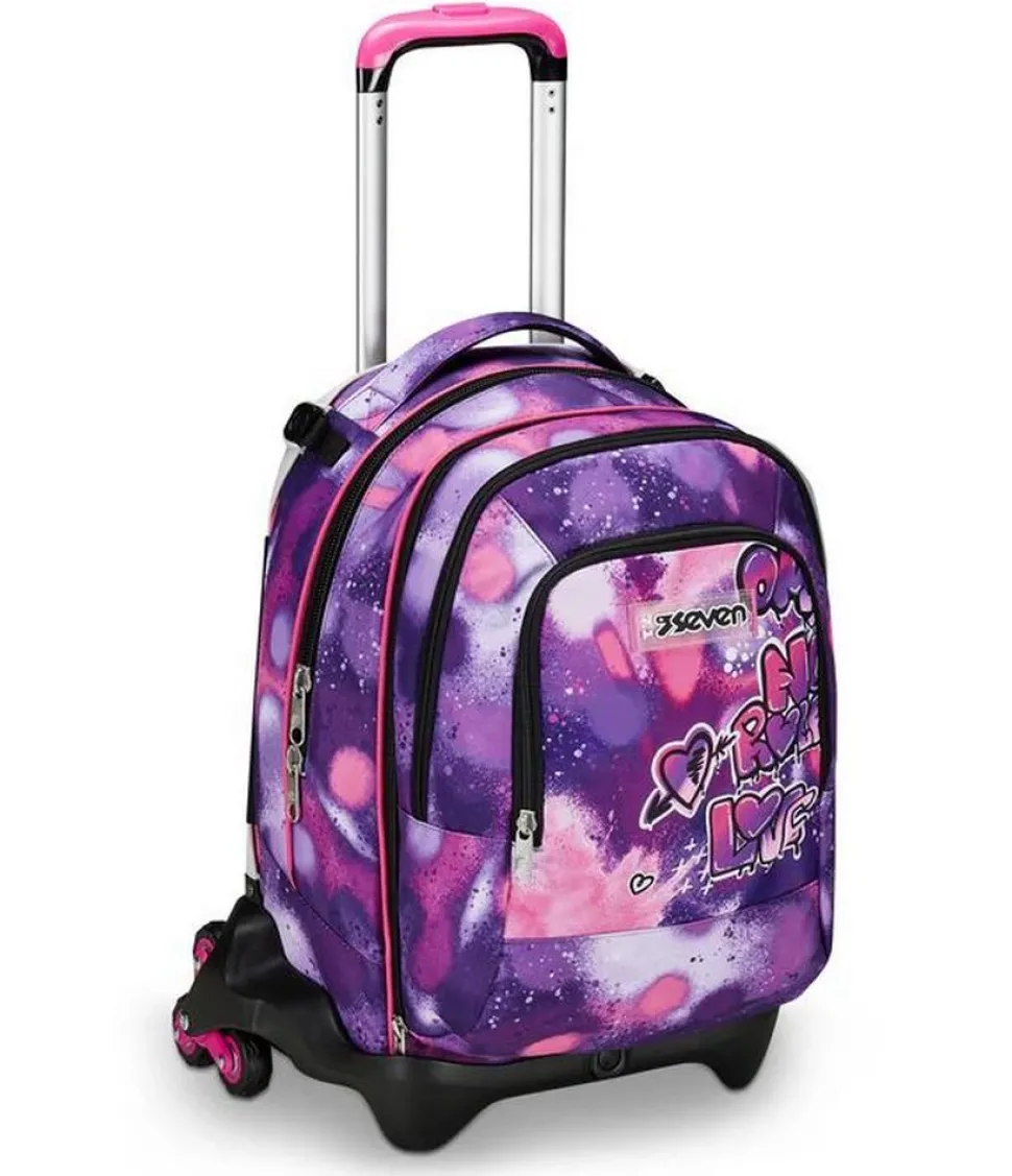Trolley scuola Seven Jack 3 ruote Detach Bubble Street