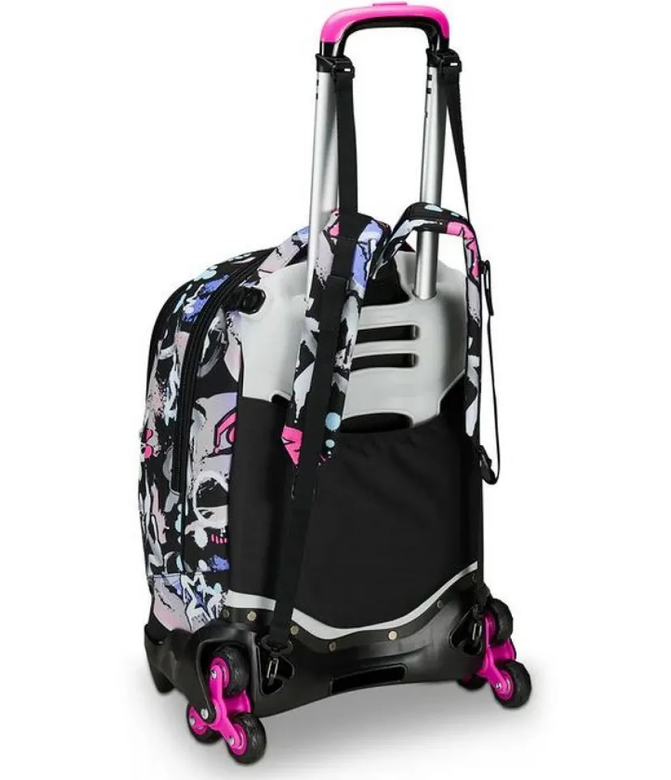 Trolley scuola Seven Jack 3 ruote Mark On Girl
