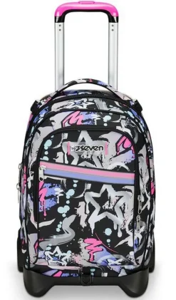 Trolley scuola Seven Jack 2 ruote Mark On Girl