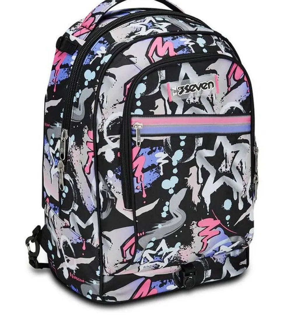 Trolley scuola Seven Jack 2 ruote Mark On Girl