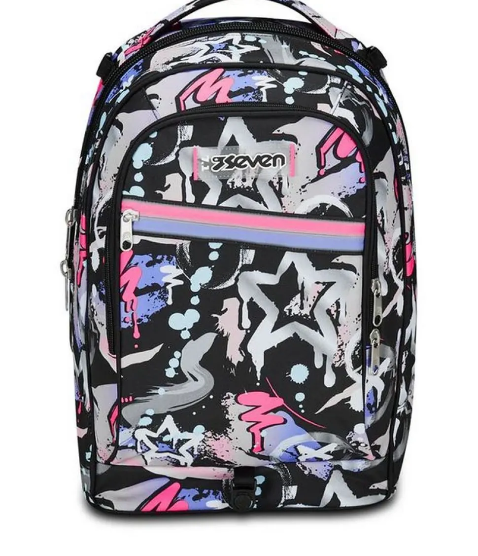 Trolley scuola Seven Jack 2 ruote Mark On Girl