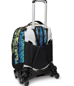 Trolley scuola Seven Jack 3 ruote Detach Fluo Stamp