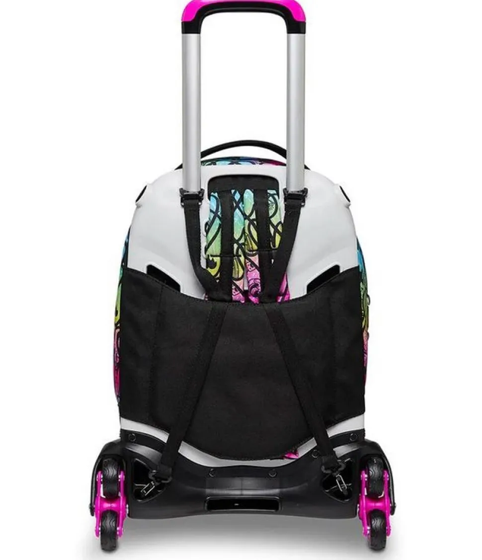 Trolley scuola Seven Jack 3 ruote Colour Expression
