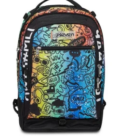 Trolley scuola Seven Jack 3 ruote Fluo Stamp