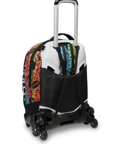 Trolley scuola Seven Jack 3 ruote Fluo Stamp