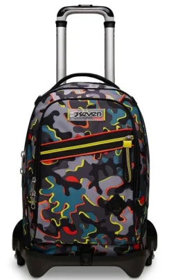 Trolley scuola Seven Jack 3 ruote Dye On