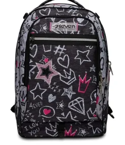 Trolley scuola Seven Jack 2 ruote Zipper Glamy