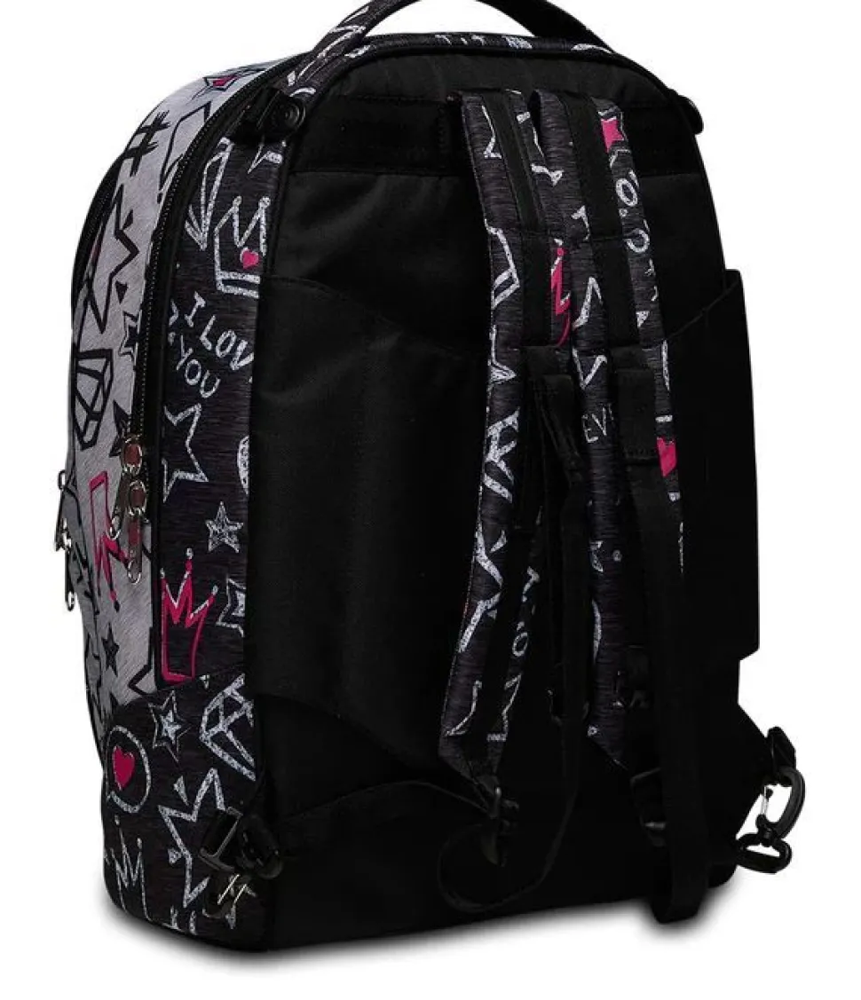 Trolley scuola Seven Jack 2 ruote Zipper Glamy