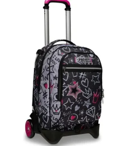Trolley scuola Seven Jack 2 ruote Zipper Glamy