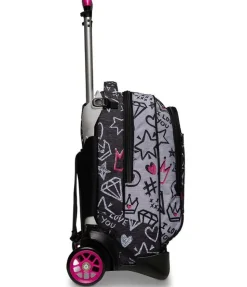 Trolley scuola Seven Jack 2 ruote Zipper Glamy
