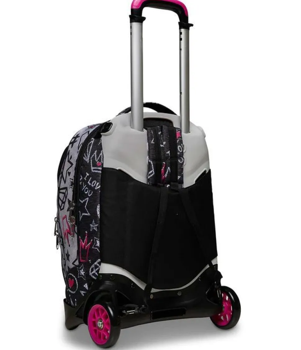 Trolley scuola Seven Jack 2 ruote Zipper Glamy