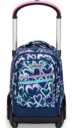 Trolley scuola Seven Tyre Crystal Purple
