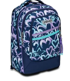 Trolley scuola Seven Tyre Crystal Purple