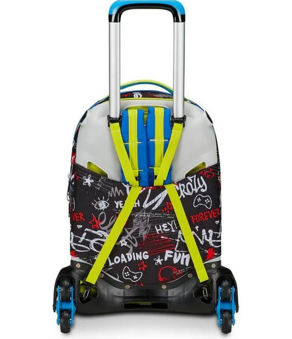 Trolley scuola SJ Jack 3 ruote Born to Fun